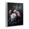 Stupell Industries Vintage Dark Blossoms Framed Giclee Wall Art Design by Petal Prints Design
